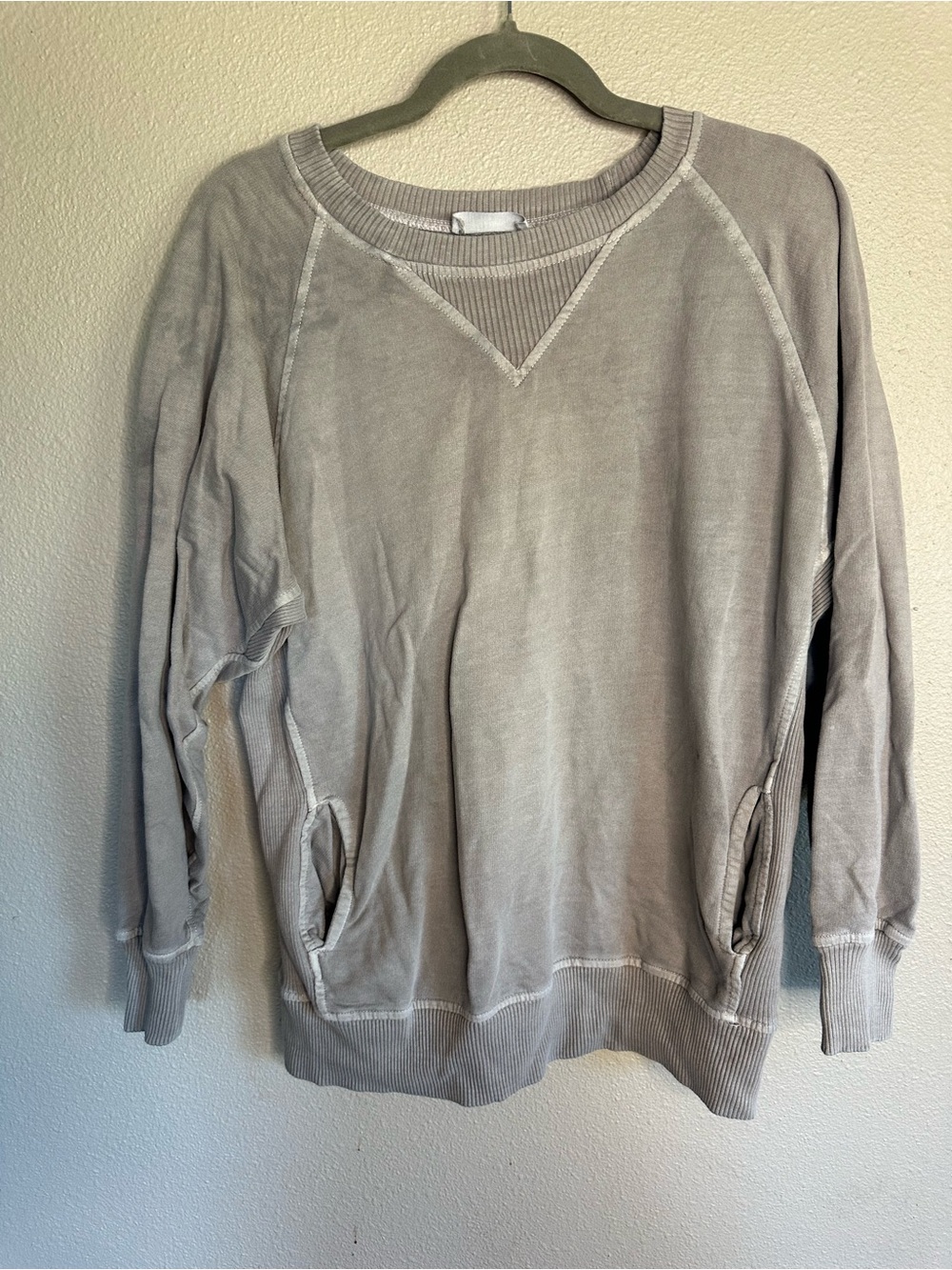 Zenana round neck French Terry sweater